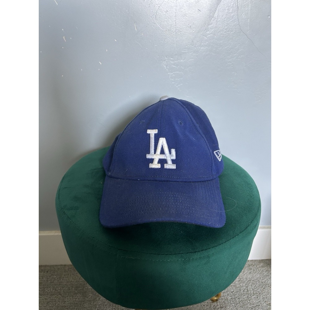LA Dodgers New Era 39THIRTY Hat - Blue Stretch Fit Cap - Size Small/Med